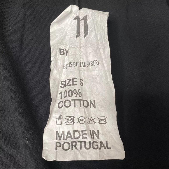 Boris Bidjan Saberi 11 BBS black hoodie Asymmetrical Pattern Removable Hood, S - Picture 6 of 12